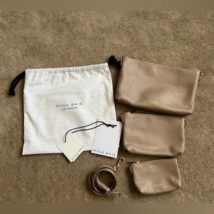 Mina Baie Mia Pouch Set (leather: desert)